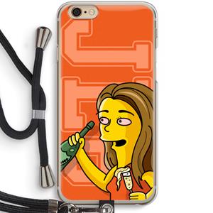 CaseCompany Jamie Lee Simpson: iPhone 6 / 6S Transparant Hoesje met koord