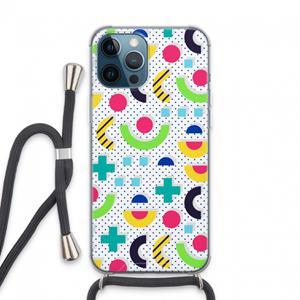 CaseCompany 8-bit N°1: iPhone 13 Pro Max Transparant Hoesje met koord