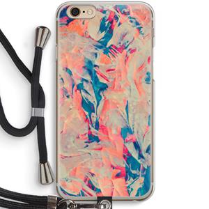 CaseCompany Alone: iPhone 6 / 6S Transparant Hoesje met koord
