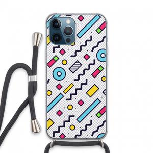 CaseCompany 8-bit N°8: iPhone 13 Pro Max Transparant Hoesje met koord