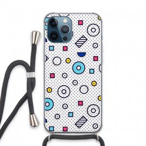 CaseCompany 8-bit N°9: iPhone 13 Pro Max Transparant Hoesje met koord