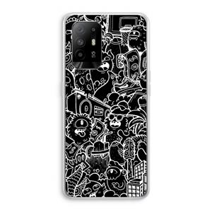 CaseCompany Vexx Black City : Oppo A95 5G Transparant Hoesje