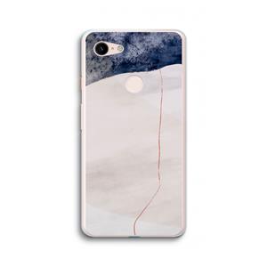 CaseCompany Stone White: Google Pixel 3 XL Transparant Hoesje