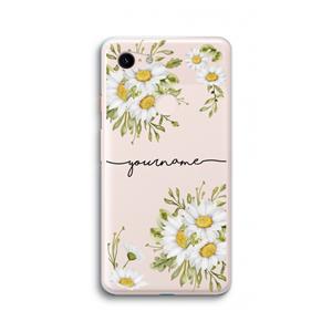 CaseCompany Daisies: Google Pixel 3 XL Transparant Hoesje