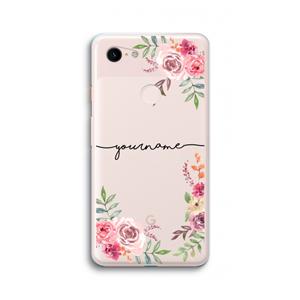 CaseCompany Rozen: Google Pixel 3 XL Transparant Hoesje