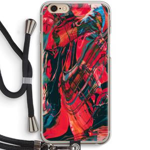 CaseCompany Endless Descent: iPhone 6 / 6S Transparant Hoesje met koord