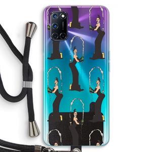 CaseCompany Pop Some Kim: Oppo A92 Transparant Hoesje met koord