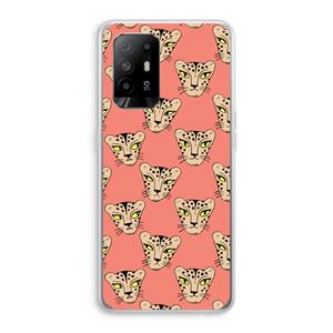 CaseCompany Tijger: Oppo A95 5G Transparant Hoesje