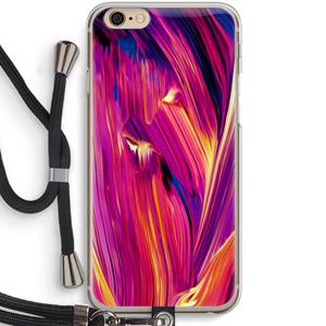 CaseCompany Phoenix: iPhone 6 / 6S Transparant Hoesje met koord