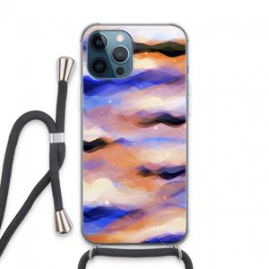 CaseCompany Donkere Wolken: iPhone 13 Pro Max Transparant Hoesje met koord