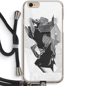 CaseCompany House: iPhone 6 / 6S Transparant Hoesje met koord