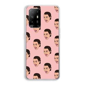 CaseCompany Ugly Cry Call: Oppo A95 5G Transparant Hoesje