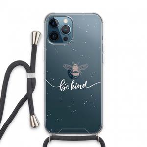 CaseCompany Be(e) kind: iPhone 13 Pro Max Transparant Hoesje met koord