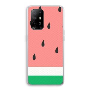 CaseCompany Watermeloen: Oppo A95 5G Transparant Hoesje