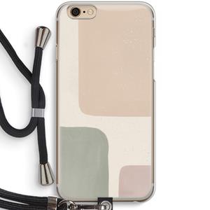 CaseCompany Geo #7: iPhone 6 / 6S Transparant Hoesje met koord