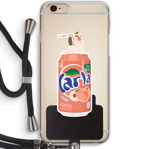 CaseCompany S(peach)less: iPhone 6 / 6S Transparant Hoesje met koord