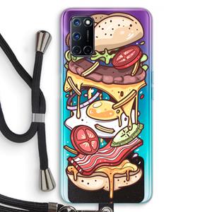 CaseCompany Diet Coke Please: Oppo A92 Transparant Hoesje met koord