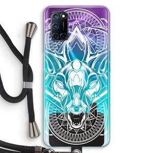 CaseCompany Oh Deer: Oppo A92 Transparant Hoesje met koord