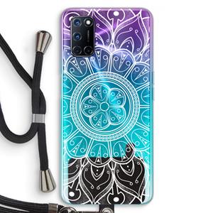 CaseCompany Roses Are Red: Oppo A92 Transparant Hoesje met koord