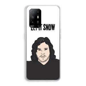 CaseCompany Let It Snow: Oppo A95 5G Transparant Hoesje