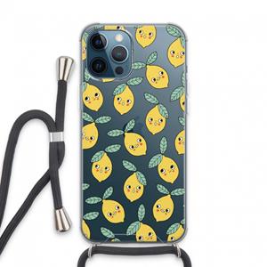 CaseCompany Citroenen: iPhone 13 Pro Max Transparant Hoesje met koord
