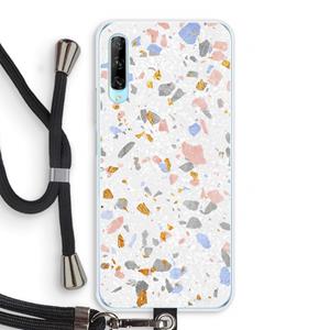 CaseCompany Terrazzo N°8: Huawei P Smart Pro Transparant Hoesje met koord