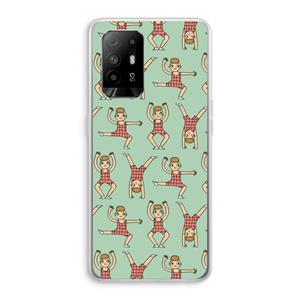 CaseCompany Gymboys: Oppo A95 5G Transparant Hoesje