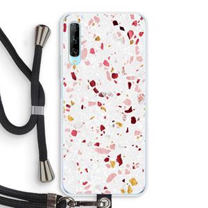 CaseCompany Terrazzo N°9: Huawei P Smart Pro Transparant Hoesje met koord
