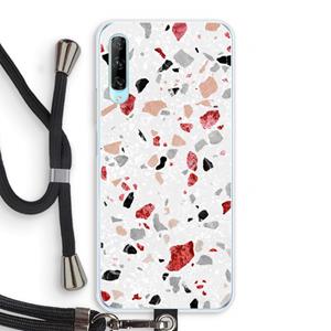 CaseCompany Terrazzo N°12: Huawei P Smart Pro Transparant Hoesje met koord