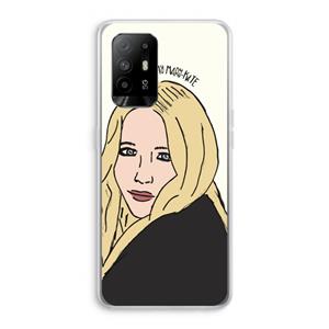 CaseCompany Mary Kate: Oppo A95 5G Transparant Hoesje