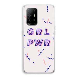 CaseCompany GRL PWR: Oppo A95 5G Transparant Hoesje