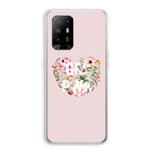 CaseCompany GRL PWR Flower: Oppo A95 5G Transparant Hoesje