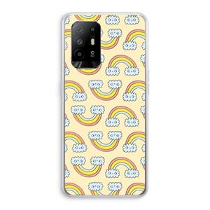 CaseCompany Regenboog: Oppo A95 5G Transparant Hoesje