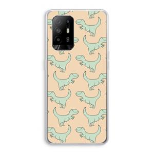 CaseCompany Dinos: Oppo A95 5G Transparant Hoesje