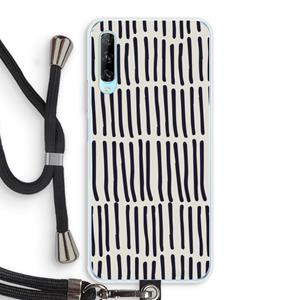 CaseCompany Moroccan stripes: Huawei P Smart Pro Transparant Hoesje met koord