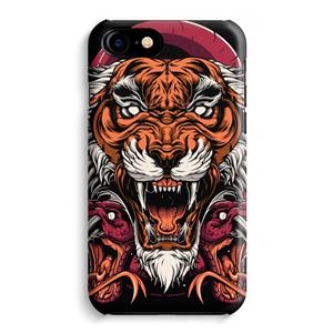 CaseCompany Tiger and Rattlesnakes: Volledig Geprint iPhone 7 Hoesje