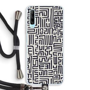 CaseCompany Moroccan Print: Huawei P Smart Pro Transparant Hoesje met koord