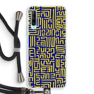 CaseCompany Majorelle Blue Print: Huawei P Smart Pro Transparant Hoesje met koord