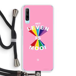 CaseCompany Het Leven Is Mooi: Huawei P Smart Pro Transparant Hoesje met koord