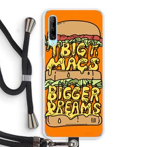 CaseCompany Big Macs Bigger Dreams: Huawei P Smart Pro Transparant Hoesje met koord