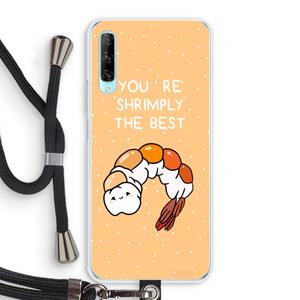 CaseCompany You're Shrimply The Best: Huawei P Smart Pro Transparant Hoesje met koord