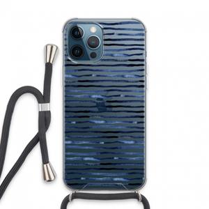 CaseCompany Verrassende lijnen: iPhone 13 Pro Max Transparant Hoesje met koord