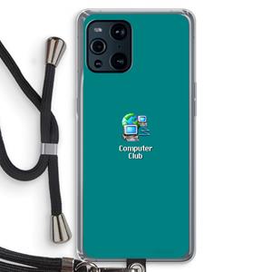 CaseCompany Win98: Oppo Find X3 Transparant Hoesje met koord