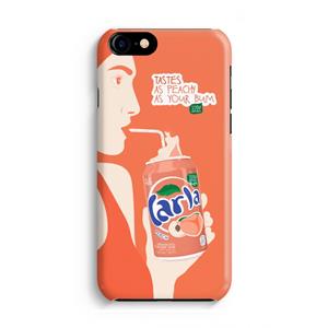 CaseCompany Peach please!: Volledig Geprint iPhone 7 Hoesje