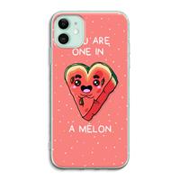 CaseCompany One In A Melon: iPhone 11 Transparant Hoesje