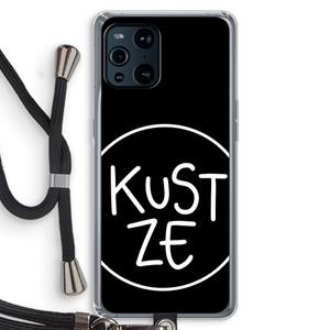 CaseCompany KUST ZE: Oppo Find X3 Transparant Hoesje met koord