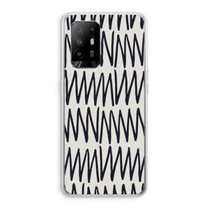 CaseCompany Marrakech Zigzag: Oppo A95 5G Transparant Hoesje