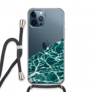 CaseCompany Weerkaatsing water: iPhone 13 Pro Max Transparant Hoesje met koord