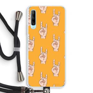 CaseCompany Rock: Huawei P Smart Pro Transparant Hoesje met koord