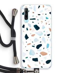 CaseCompany Terrazzo N°13: Huawei P Smart Pro Transparant Hoesje met koord